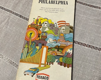 Vintage Roadmap of Philadelphia