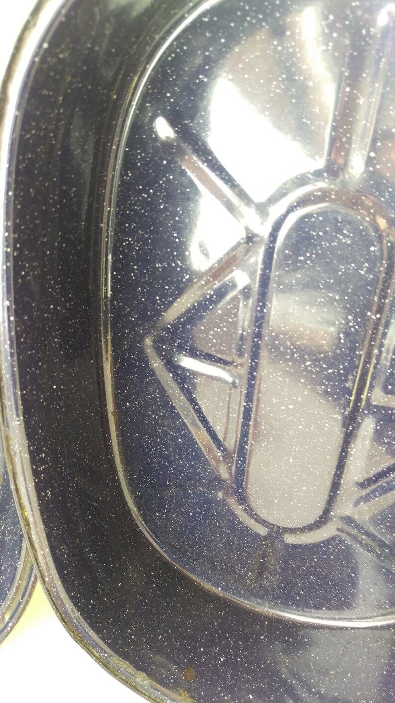 roasting pan granite ware turkey pan free shipping Midnight blue vintage enamelware roasting pan will be the star of your turkey dinner