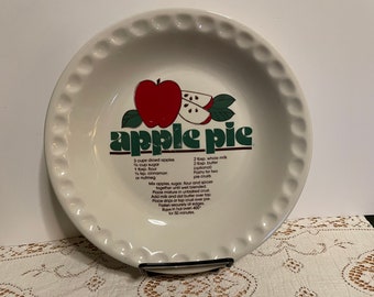 Mount Clemens Pottery Vintage Apple Pie Plate