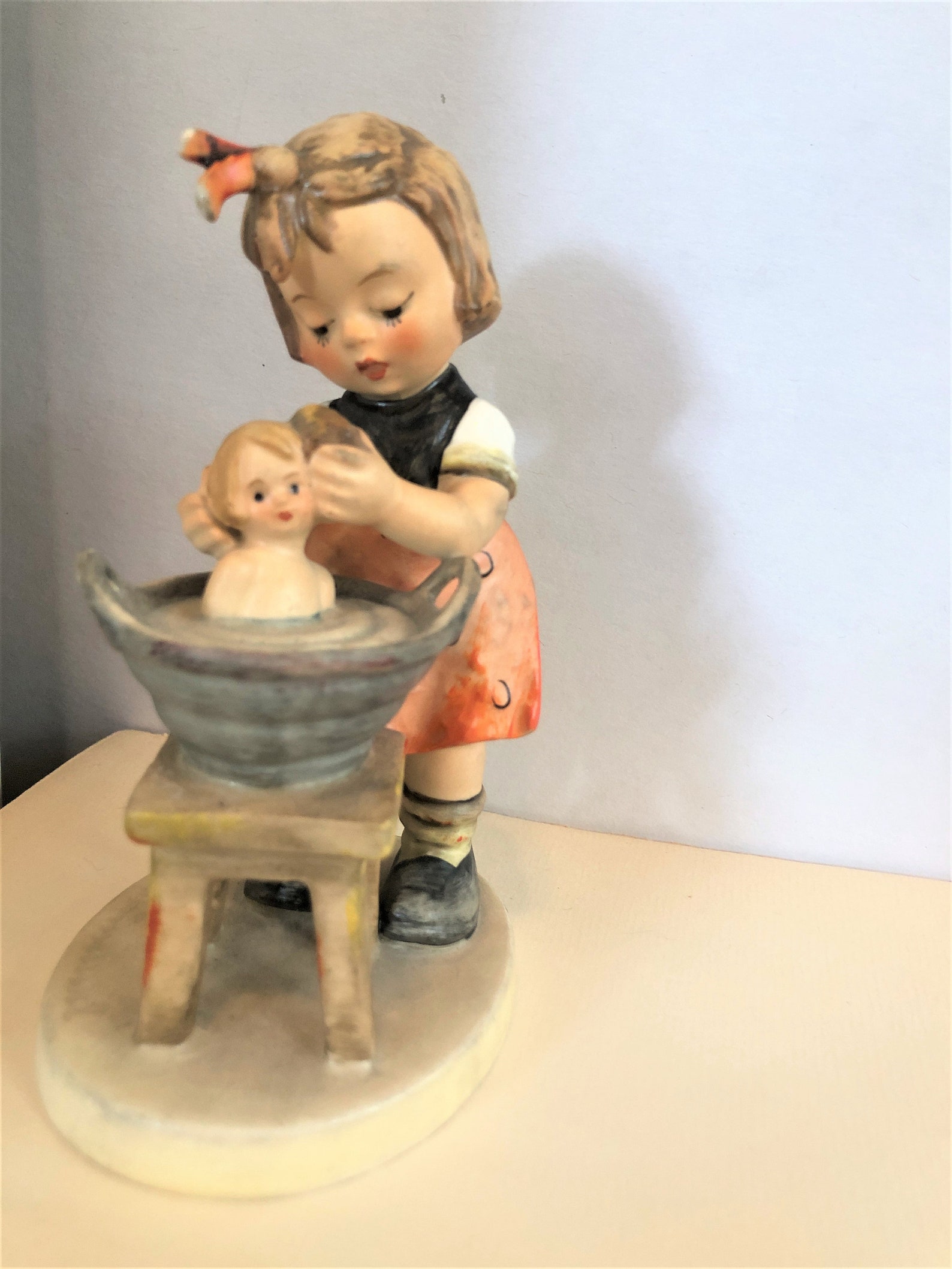 1956 Hummel Figurine DOLL BATH Goebel W. Germany 1956 319 Etsy