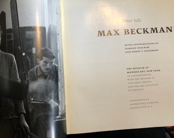 Max Beckmann by Peter Selz vintage art book published by MOMA