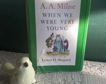 When We Were Very Young by A.A. Milne illustrated by Ernest H. Shepard hardcover with dust jacket 1961