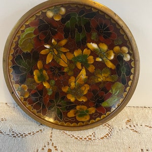 Vintage Cloisonne Dish beautiful home decor accent image 1