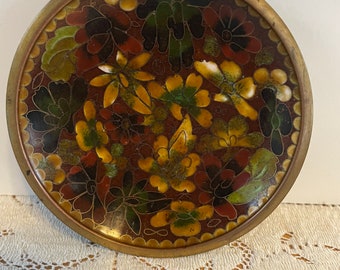 Vintage Cloisonne Dish beautiful home decor accent