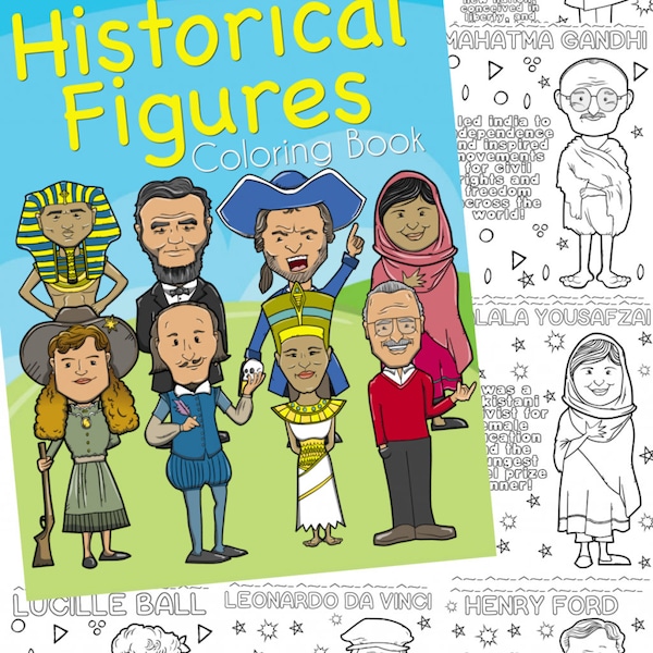 Historical Figures Coloring Book