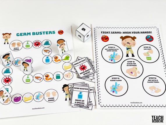 Hand Washing And Germs Activity For Kids 850x545
