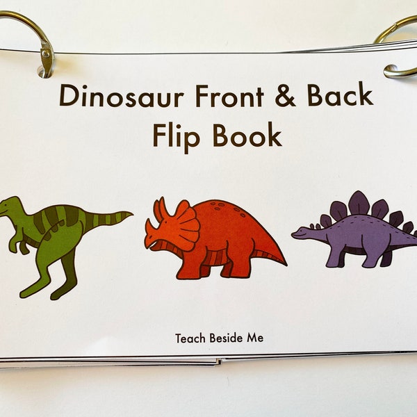 Dinosaur Front and Back Flip Book