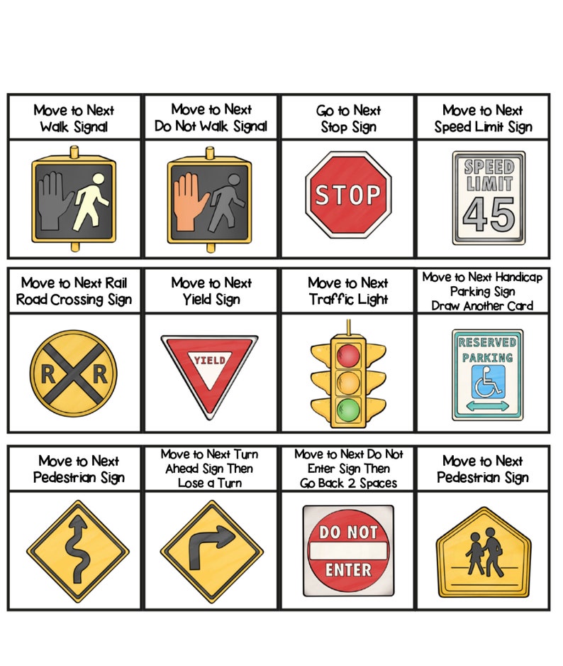Safe Drive Survival Road Safety Game For Kids Etsy safe-drive-survival-road-safety-game-for-kids-etsy