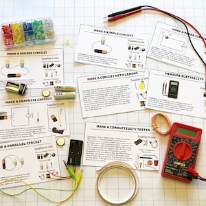 Building Electric Circuits STEM Challenge Cards - Etsy