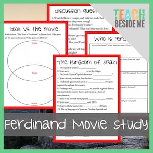 Ferdinand Book or Movie Study
