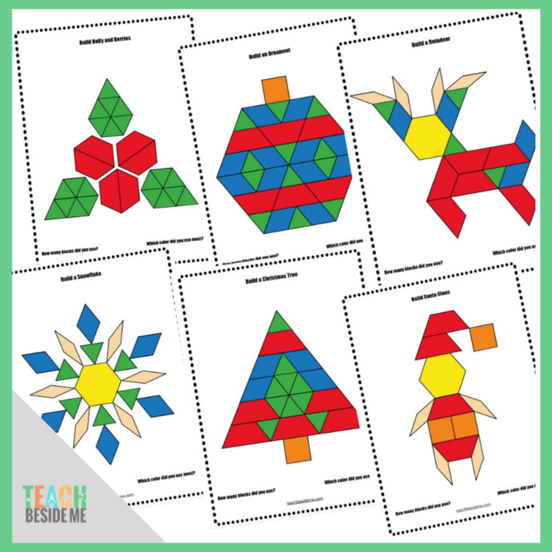 Christmas Pattern Block Mats - Etsy christmas-pattern-block-mats-etsy