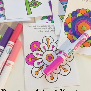 Acts of Kindness Coloring Notes