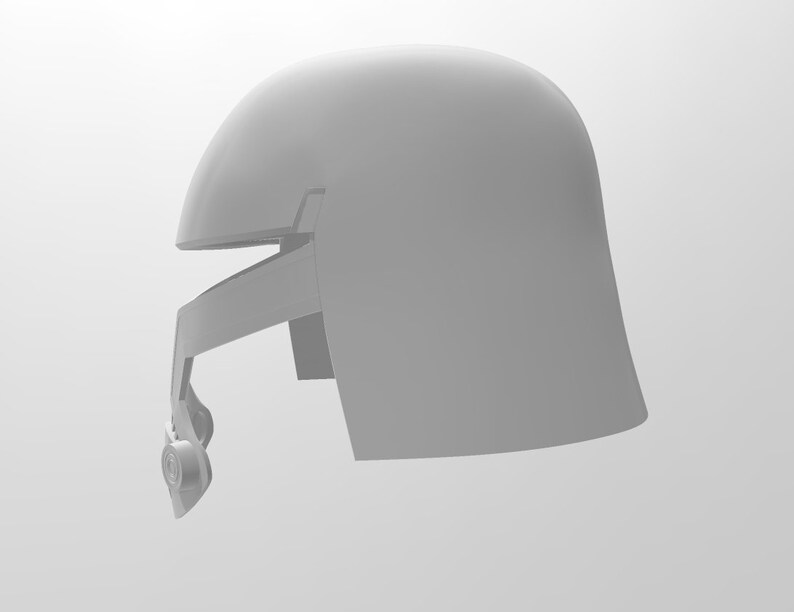 May include: A white helmet with a visor and a chin strap. The helmet has a futuristic design.