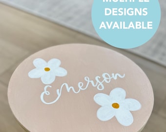 Taburetes de madera personalizados, muebles infantiles, regalo personalizado
