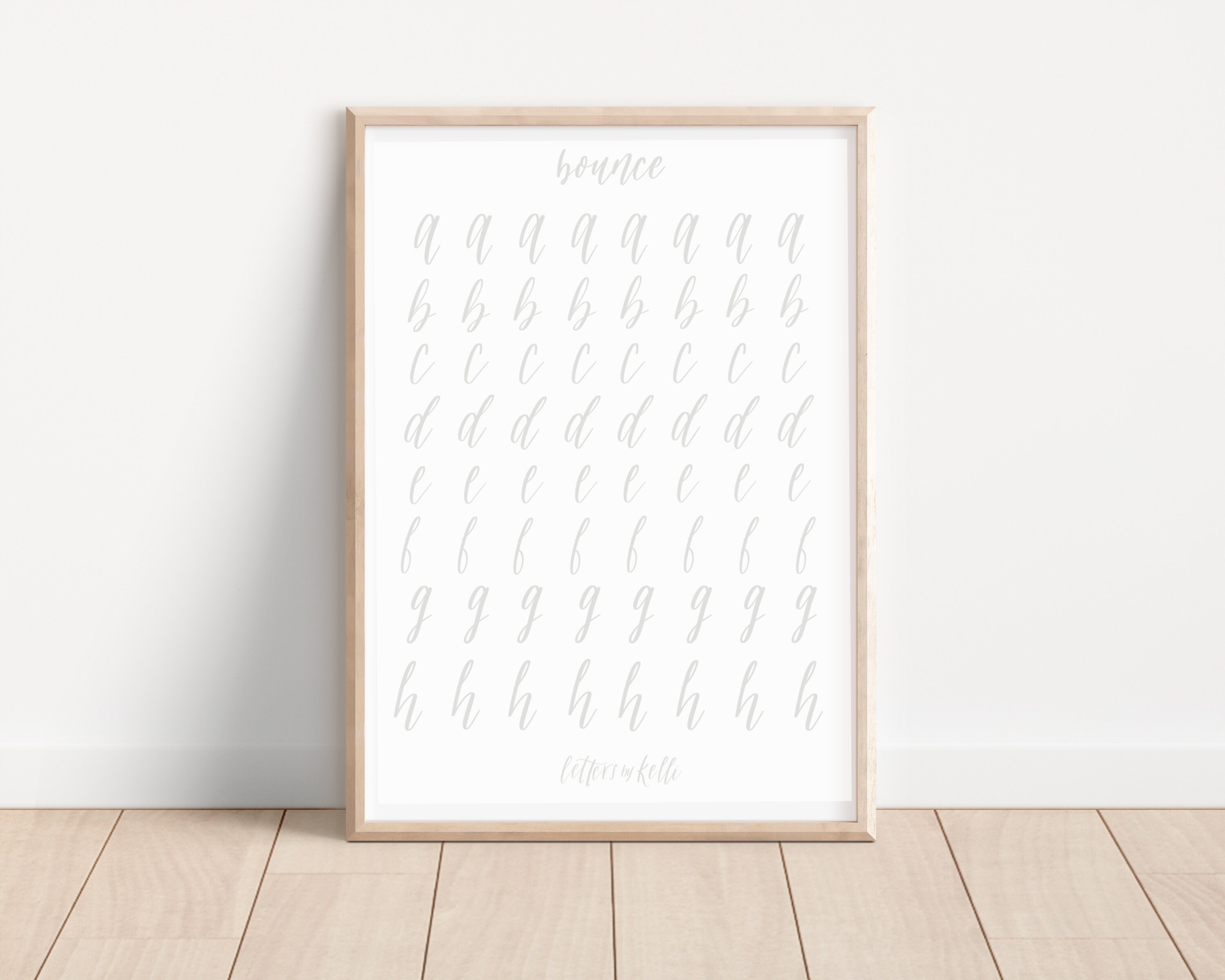 Lowercase Hand Lettering Lowercase A-Z Hand Lettering Practice Sheets Digital Download - Etsy
