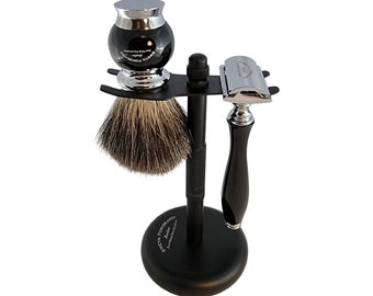 Set da barba 3 pezzi nero