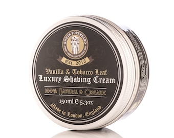 Shaving Cream Vanilla & Tobacco Leaf 150ml / 5.3oz by Sweyn Forkbeard