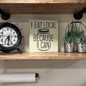 Rustic farmhouse pipe mounted wood shelf, with a paper towel holder (a custom option)