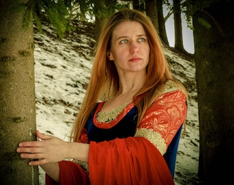 Arwen Blood Red Dress | Arwen Cosplay | Arwen Costume | The Lord of the Rings Cosplay | Elvish Dress | Arwen Blue Costume
