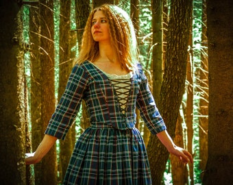 Outlander Dress | Claire Fraser Costume | Claire Fraser Cosplay | Scottish Dress | 18th Century Scottish Dress | Outlander Costume