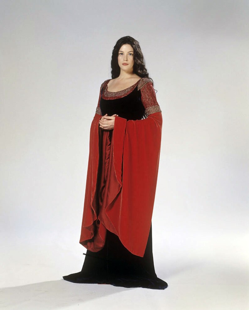 Robe rouge sang Arwen Arwen cosplay Costume Arwen Le Etsy