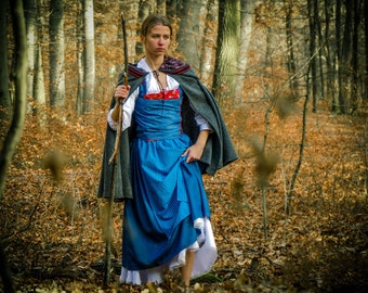 beauty and the beast live action blue dress Emma Watson's Beauty and the Beast Costume