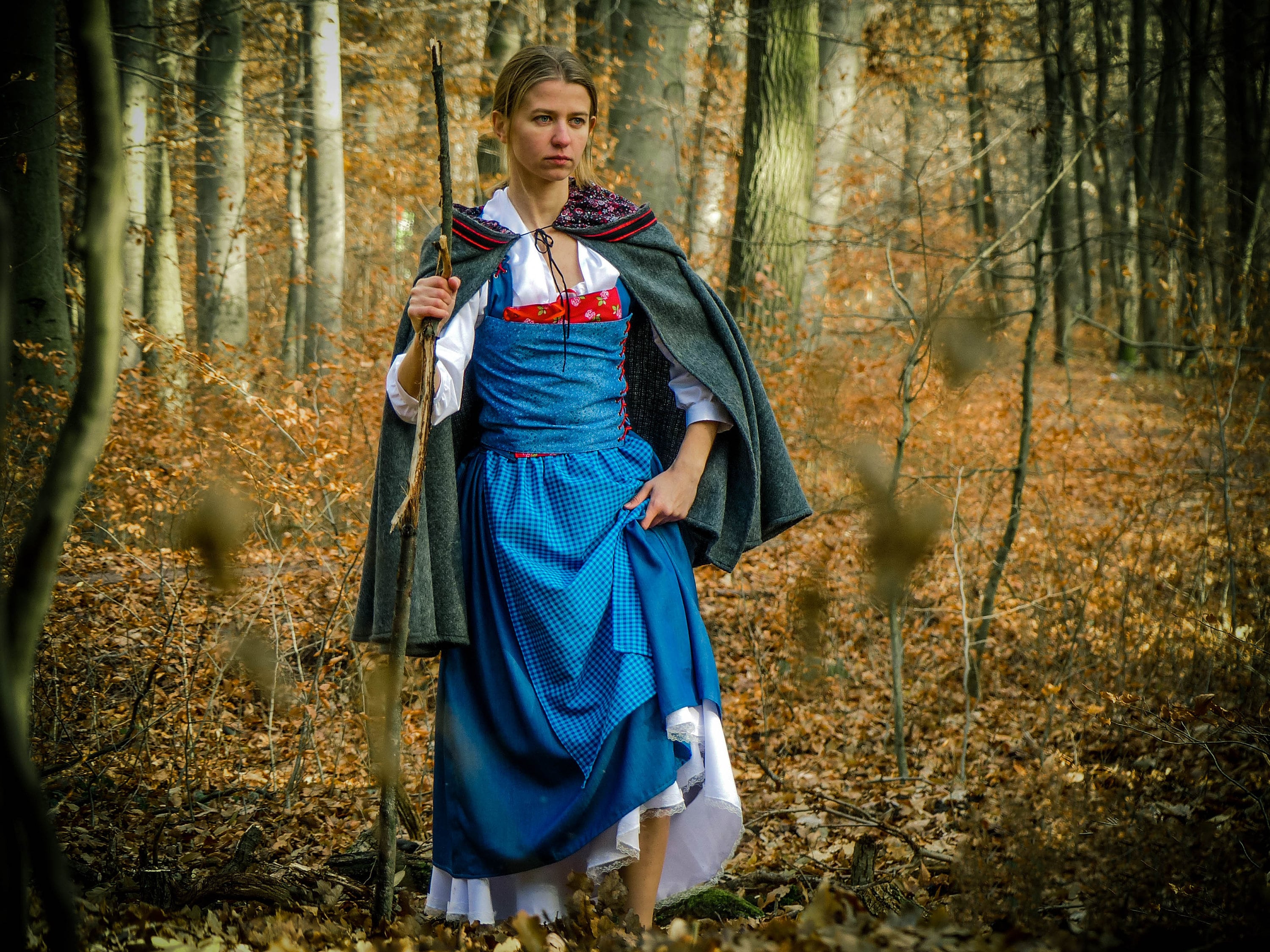 blue bell maxi dress Beauty And The Beast Princess Belle Blue White Dress Set Cosplay Costu –  Coshduk