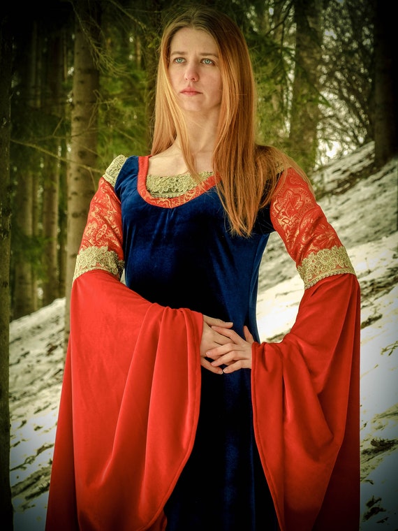 arwen blood red dress