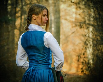 is the dress white or blue Belle Dress from The Beauty and Beast – Lydiacosplay main image 1