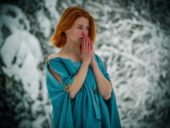 ginger hair blue dress Guinevere Costume | Guinevere | Guinevere Cosplay | King Arthur Movie Dress | Keira Knightley Dress worst colors for redheads to wear