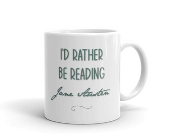 Jane Austen Reading Mug - Rather Be Reading