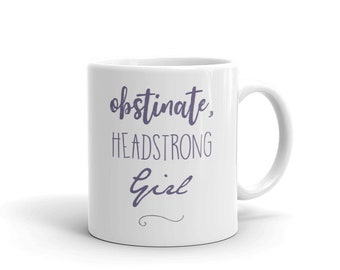 Jane Austen Reading Mug - Obstinate