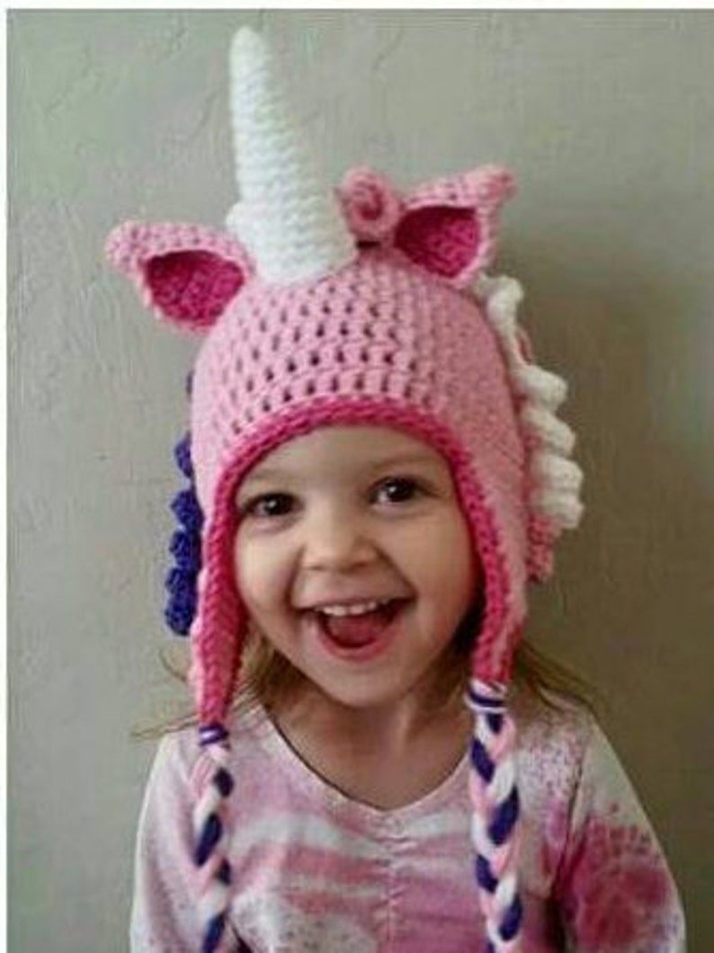 Crochet Unicorn Hat crochet horse hat kids hats girls hats Etsy