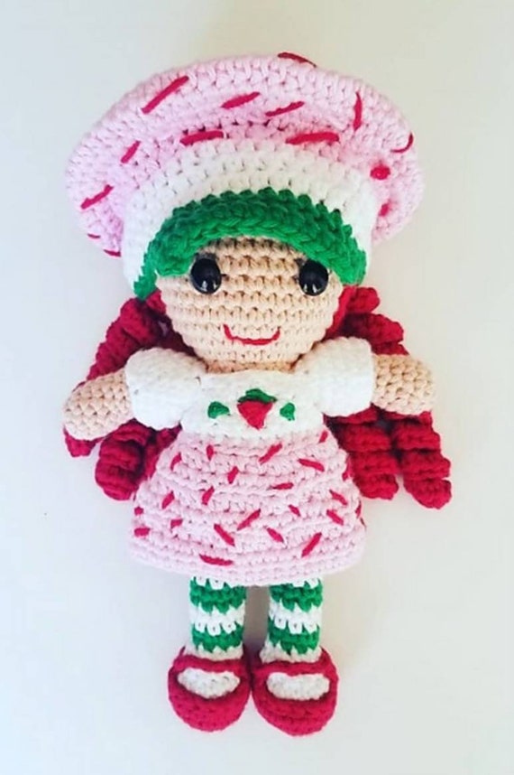 crochet strawberry shortcake doll