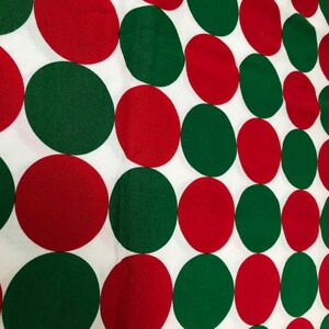 Disco Dot Christmas Fabric Michael Miller Red Green Dots Quilting Sewing OOP