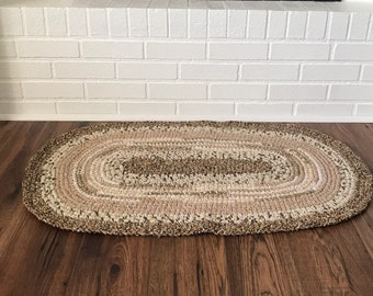 Brown Rag Rug - Etsy