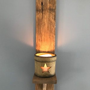 Rustic Shelf, Candle Shelf, Farmhouse, Primitive, Modern Farmhouse