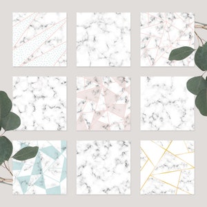 Marble Digital Paper Printable Scrapbook Paper Pack Pattern Designs 9 ...