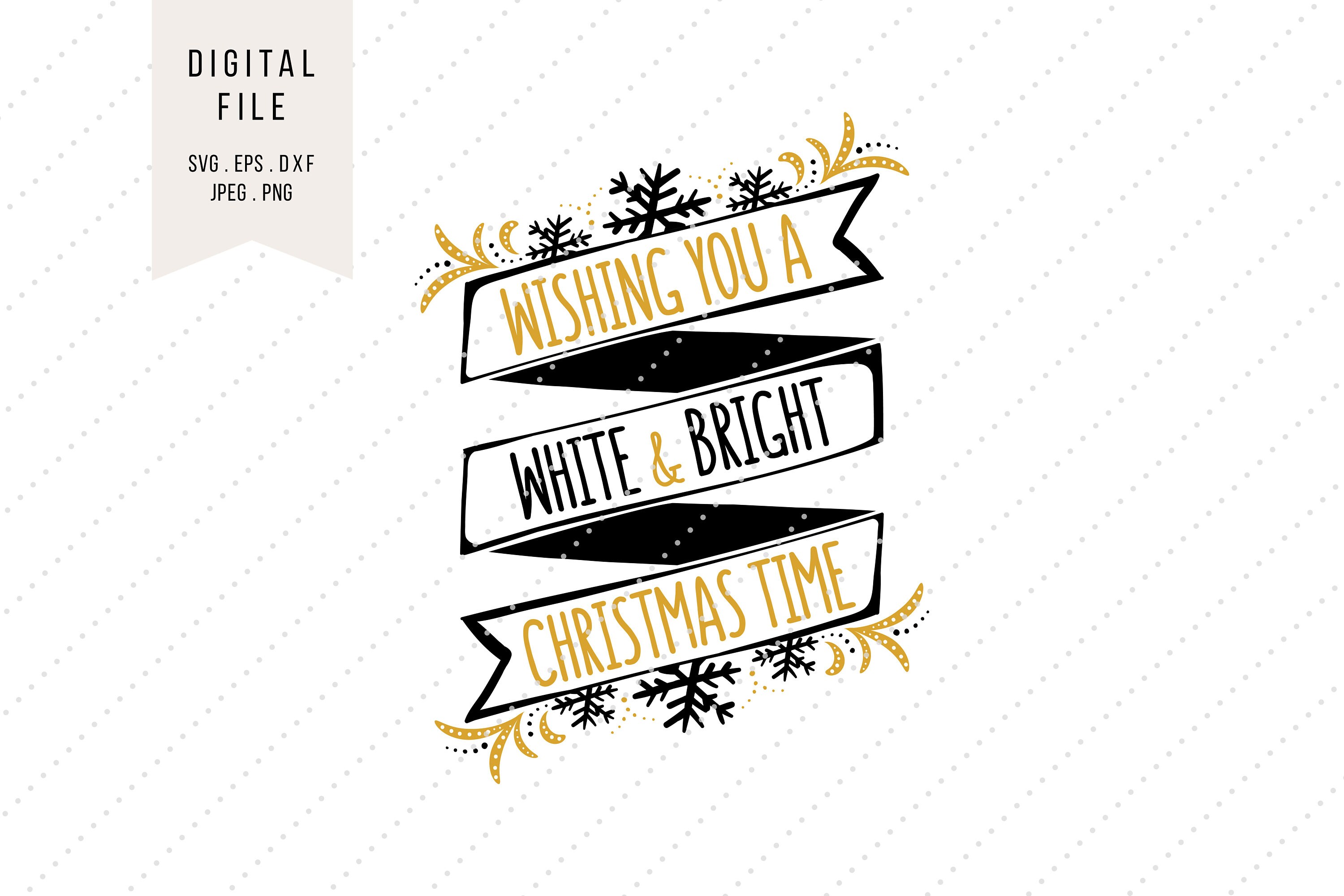 Download Svg Christmas Banner Clipart Holiday Greetings Instant Etsy