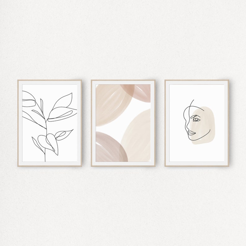 Set of 3 Prints Printable Wall Art Designs With Watercolor - Etsy Australia