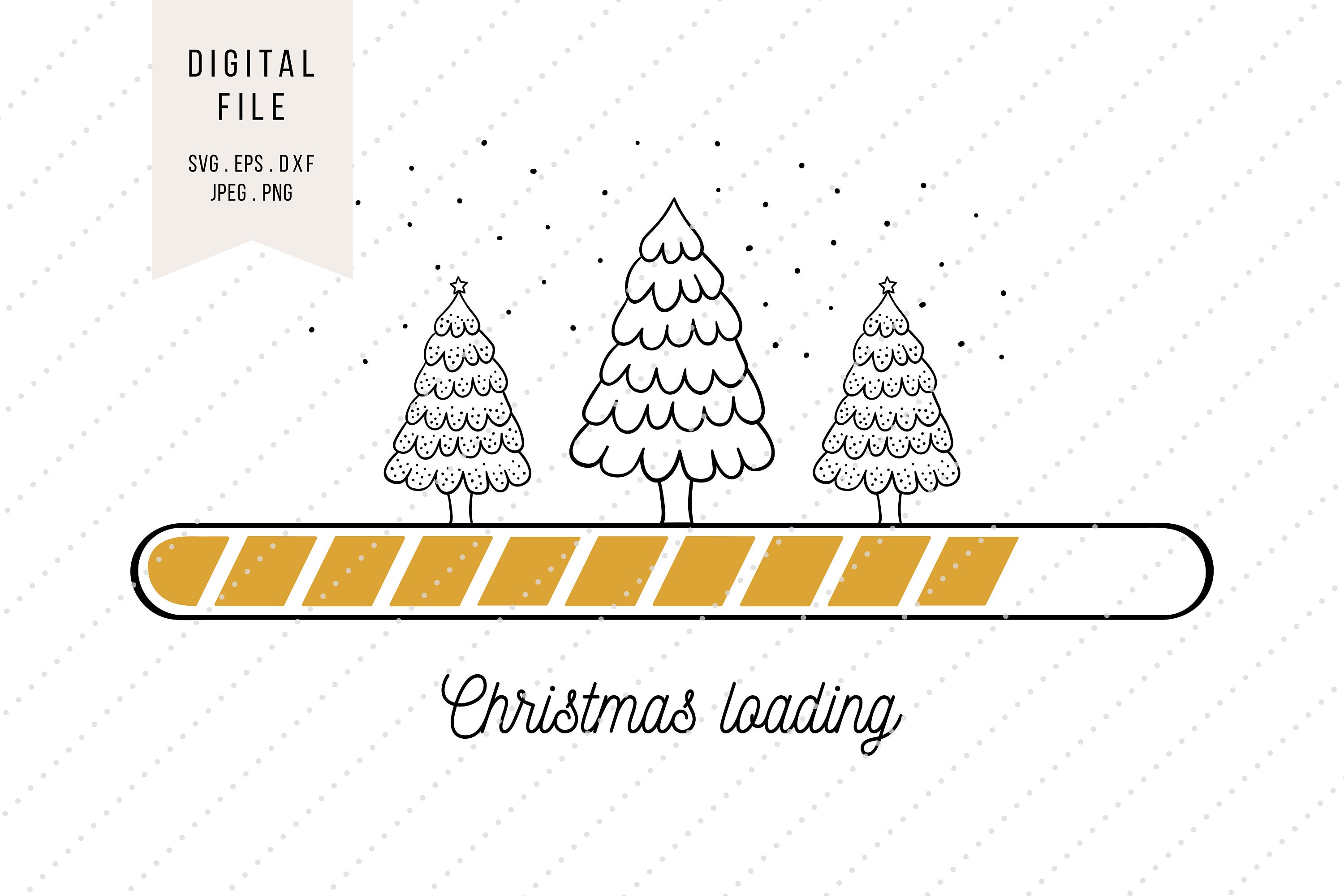 Download Svg Christmas Loading Clipart Instant Digital Download Svg Etsy