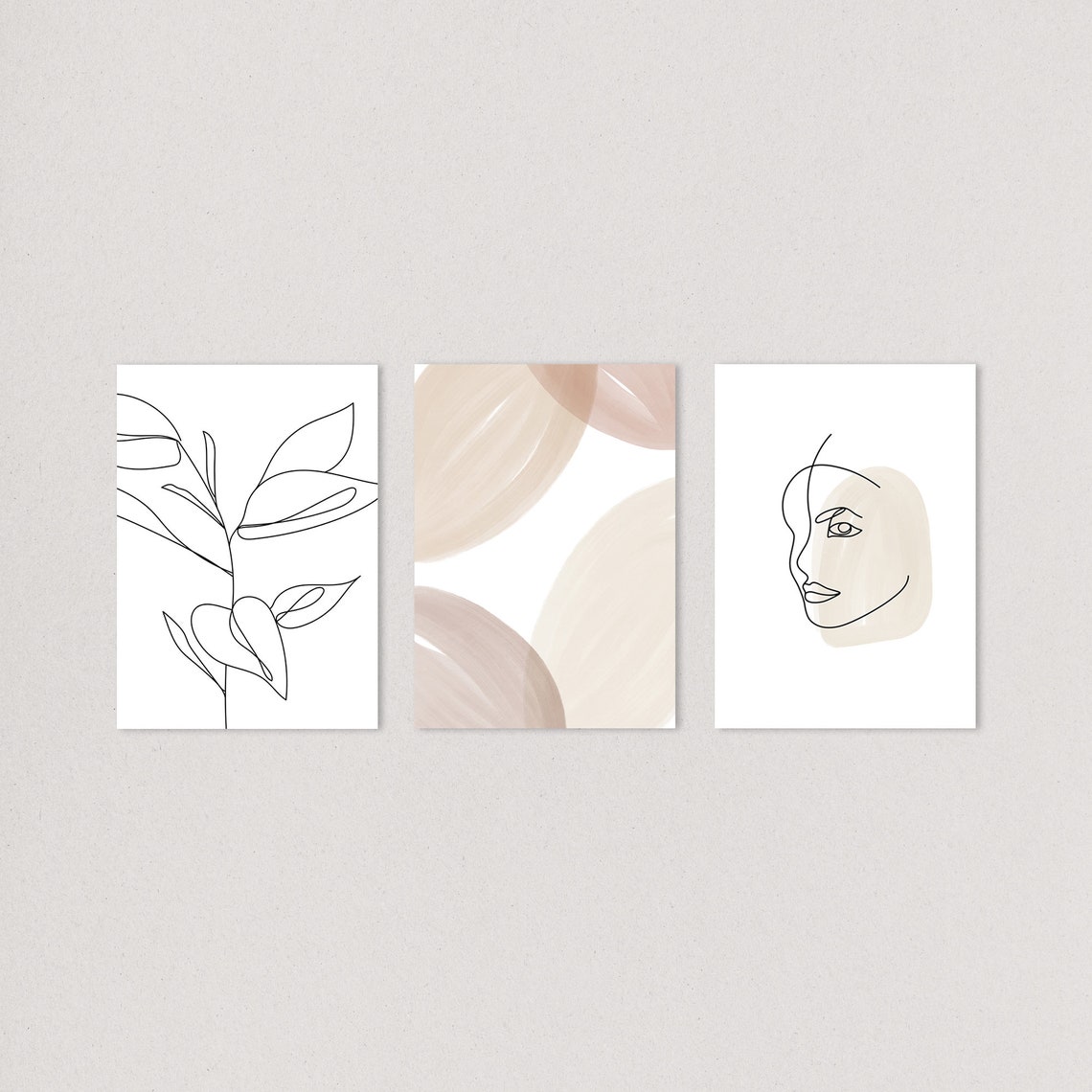 Set of 3 Prints Printable Wall Art Designs With Watercolor - Etsy Australia