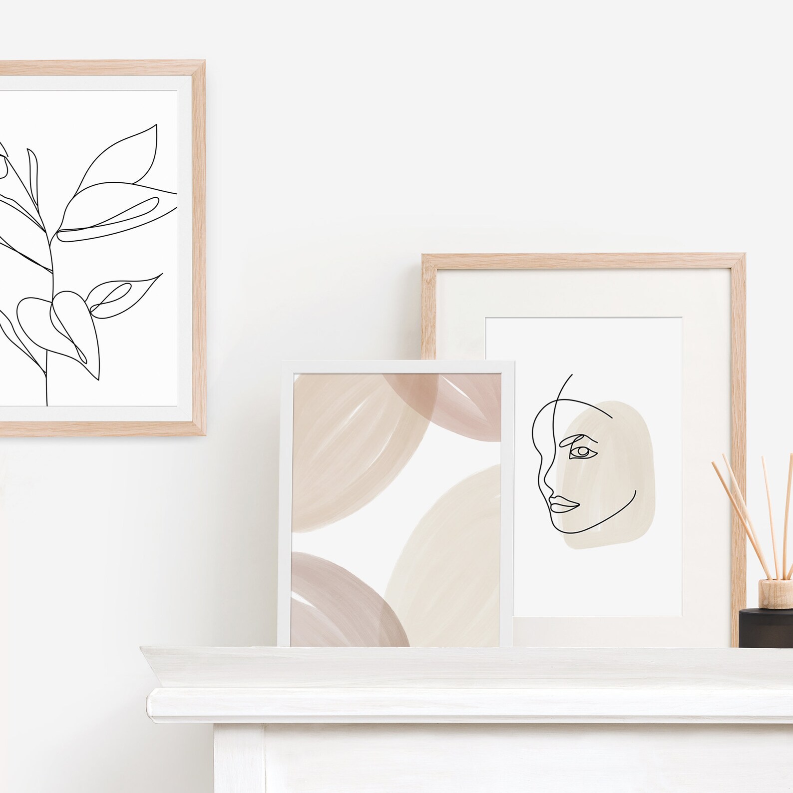 Set of 3 Prints Printable Wall Art Designs With Watercolor - Etsy Australia