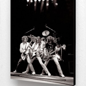 Pôster Status Quo vivo em Glasgow 1981