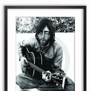 John Lennon Guitar Poster