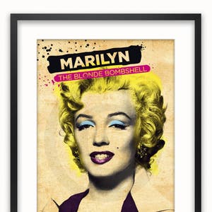 Marilyn Monroe - The Blonde Bombshell -  Poster