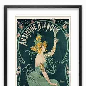 Absinthe Blanqui - Vintage Art Poster