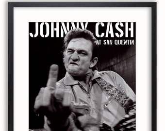 Johnny Cash - At San Quentin - GB Eye Licensed Poster