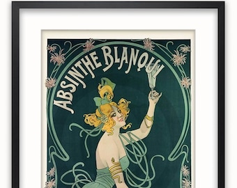 Absinthe Blanqui - Vintage Art Poster