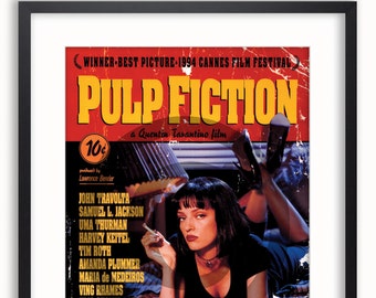 Pulp Fiction Film Promo Poster - Etsy